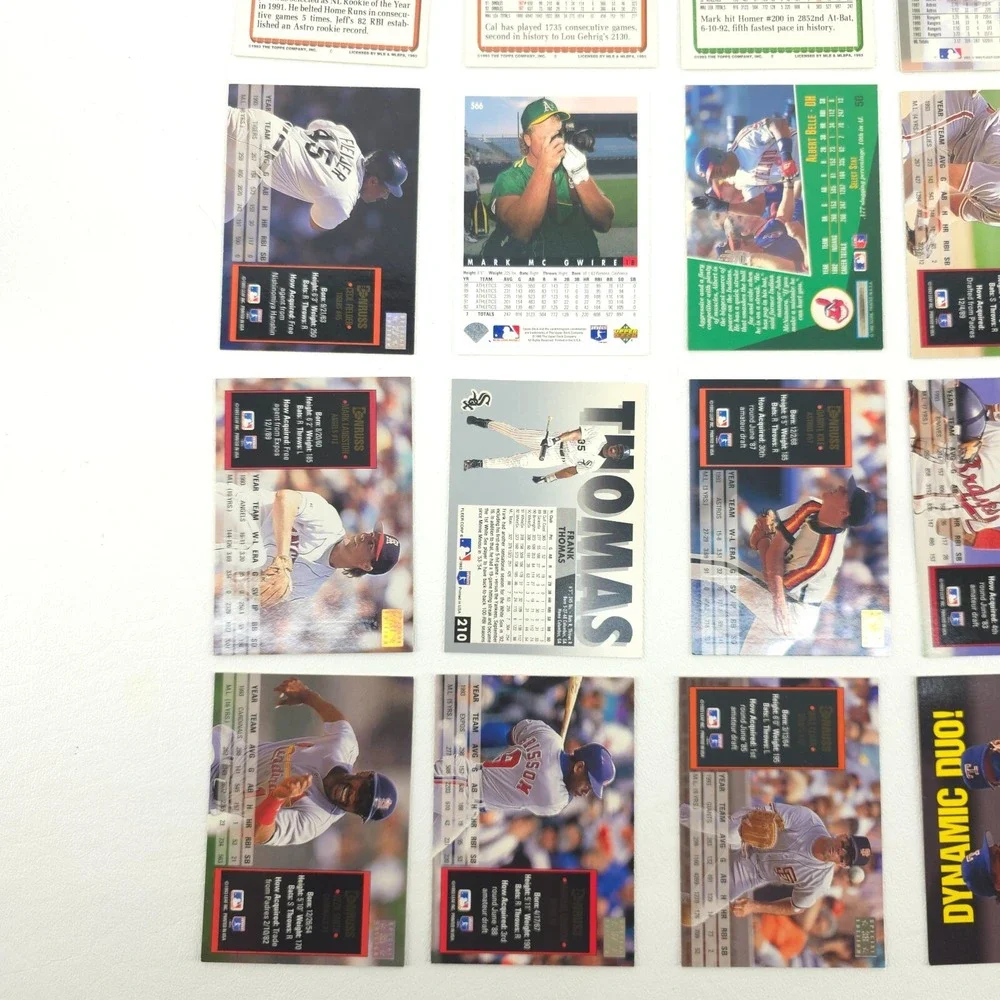 25 Card Baseball Star Lot Several Year Span All Pictured Yount Ripken Bagwell
